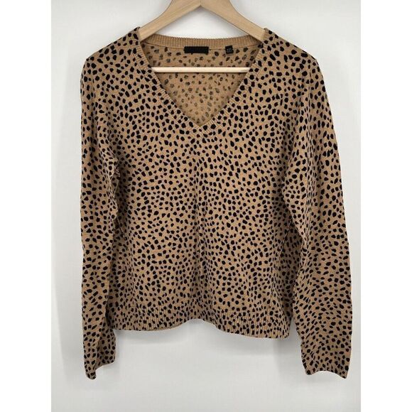 ATM Anthony Thomas Melillo Leopard Print Sweater Size Medium - Picture 1 of 4